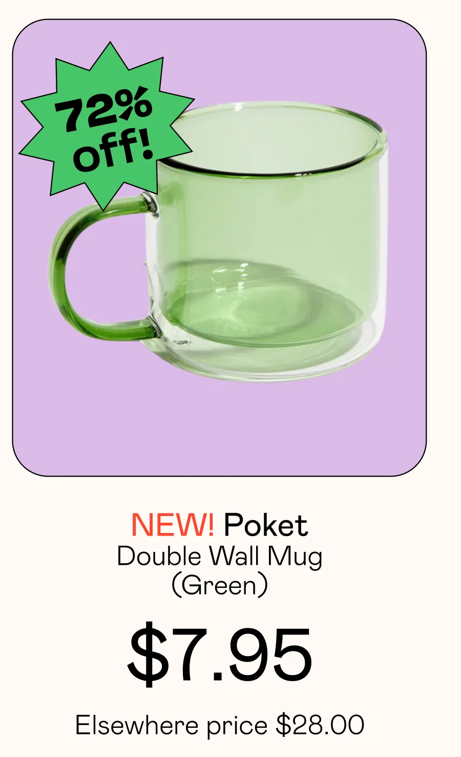 Double Wall Mug (Green)