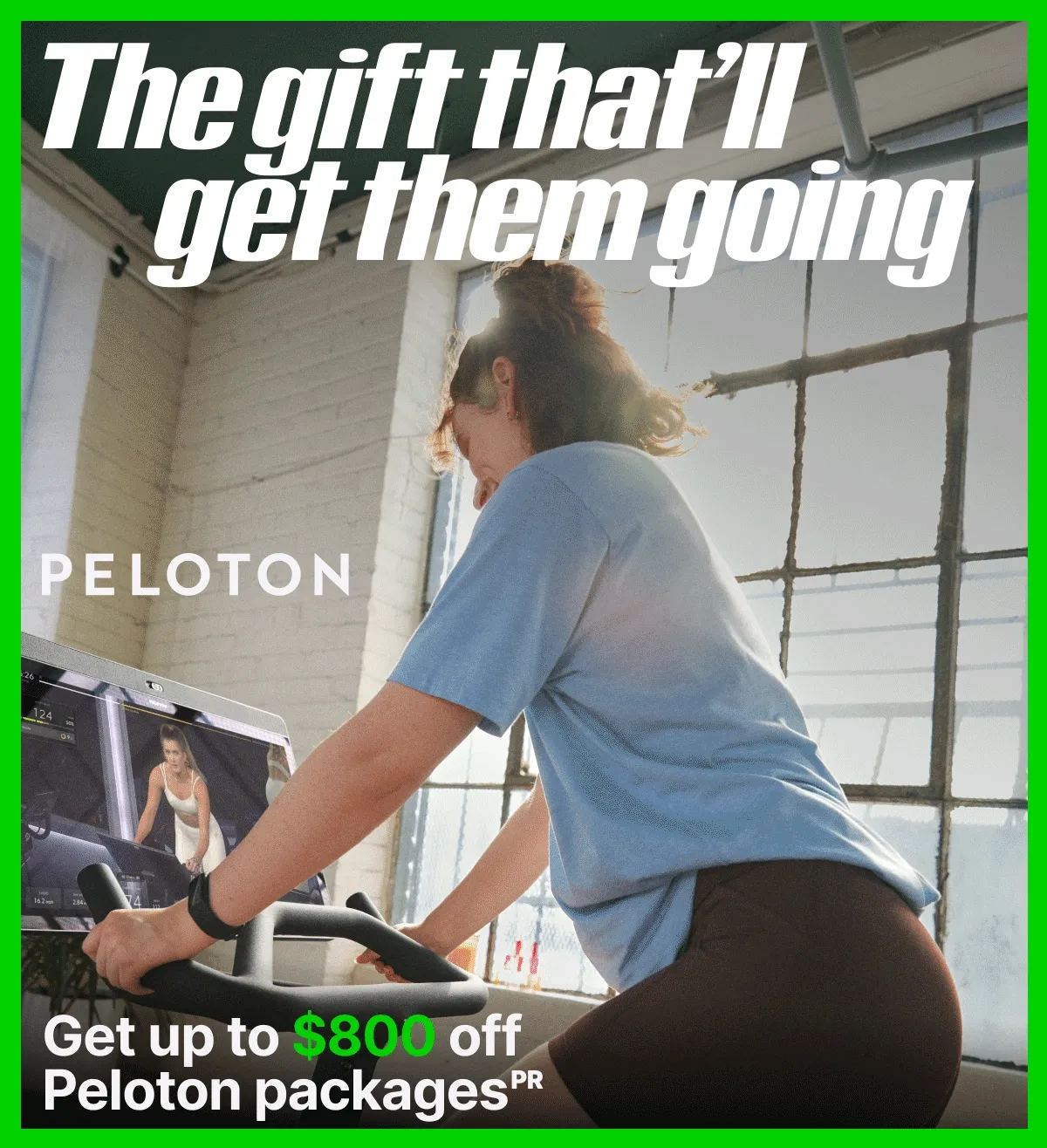 Get up to $800 off Peloton packages