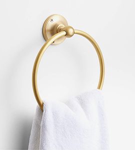 Brushed Brass Hand Towel Ring