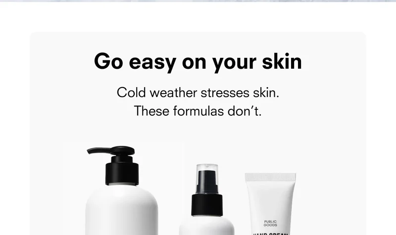 Go easy on your skin