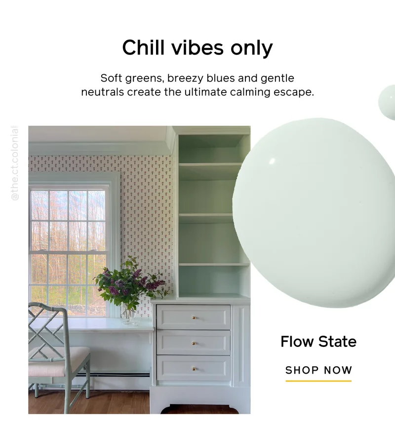 Chill vibes only. Soft greens, breezy blues and gentle neutrals create the ultimate calming escape. Flow State SHOP NOW