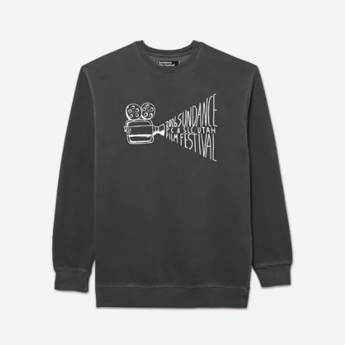 Image of the Analog L/S Pigment-Dyed Fleece Crew in Shale, official 2026 merch.
