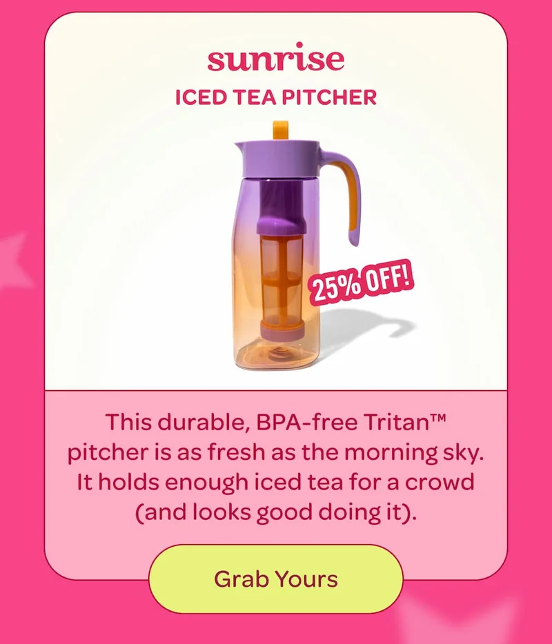 sunrise ice tea pitcher