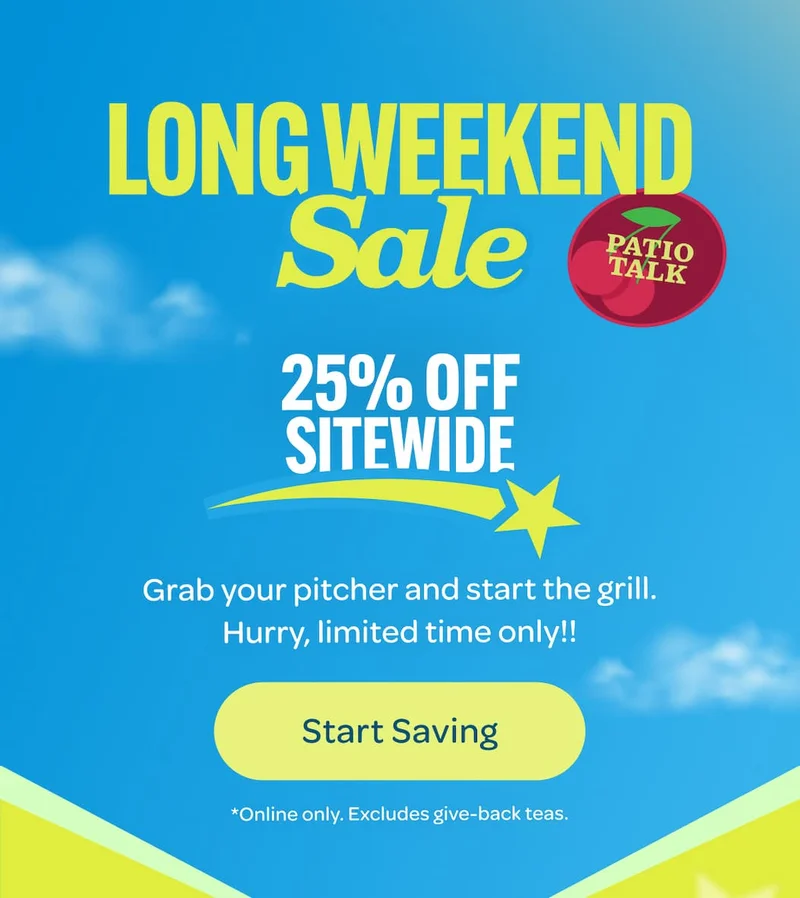 25% sitewide