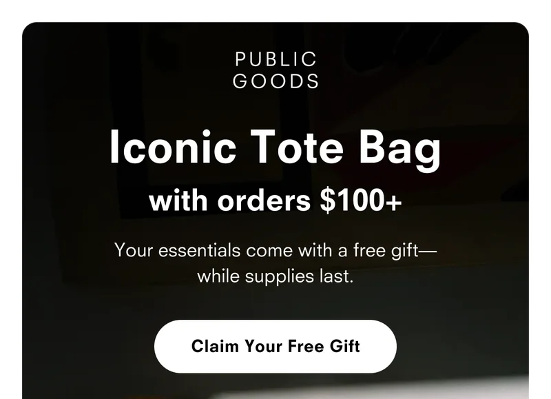 Iconic Tote Bag with orders $100+