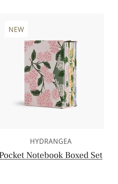 NEW | HYDRANGEA Pocket Notebook Boxed Set