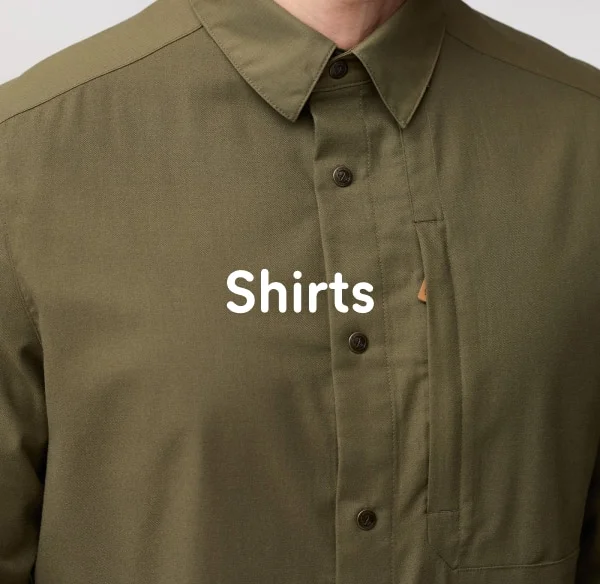 Shirts in flannel and wool for hiking and everyday use