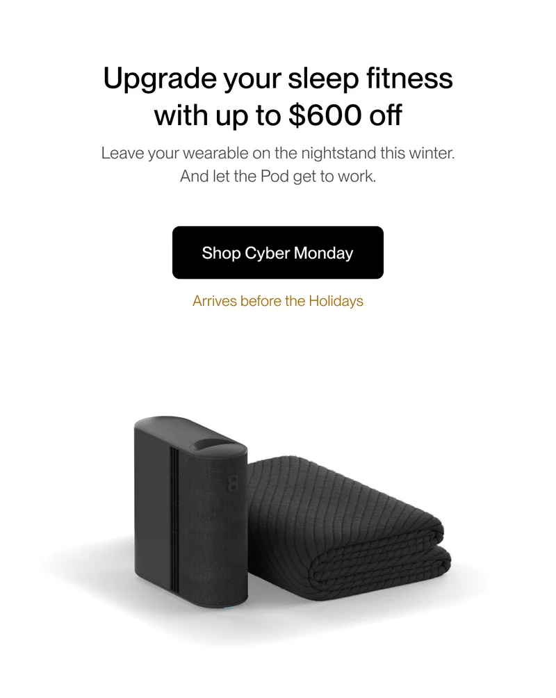 Upgrade your sleep fitness  with up to $600 off