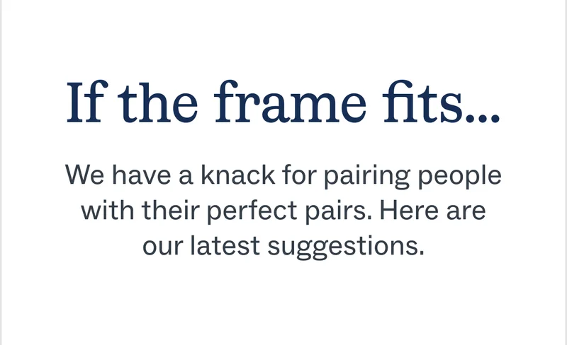 If the frame fits