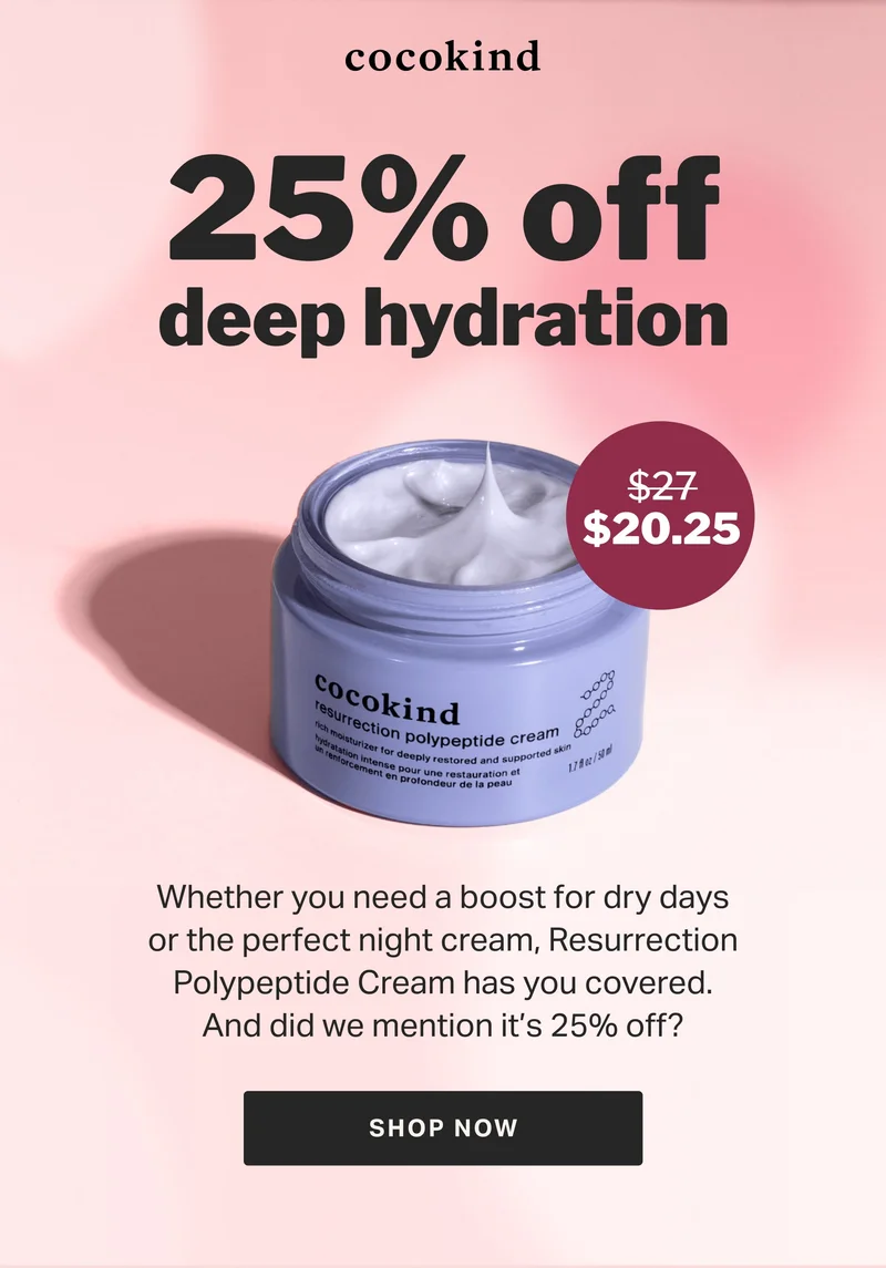 COCOKIND | 25% off deep hydration