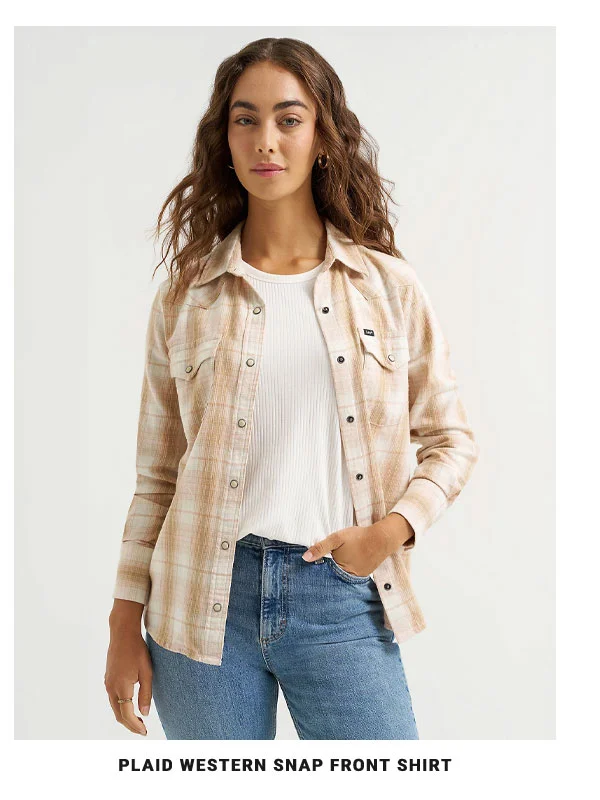 Plaid Western Snap Front Shirt