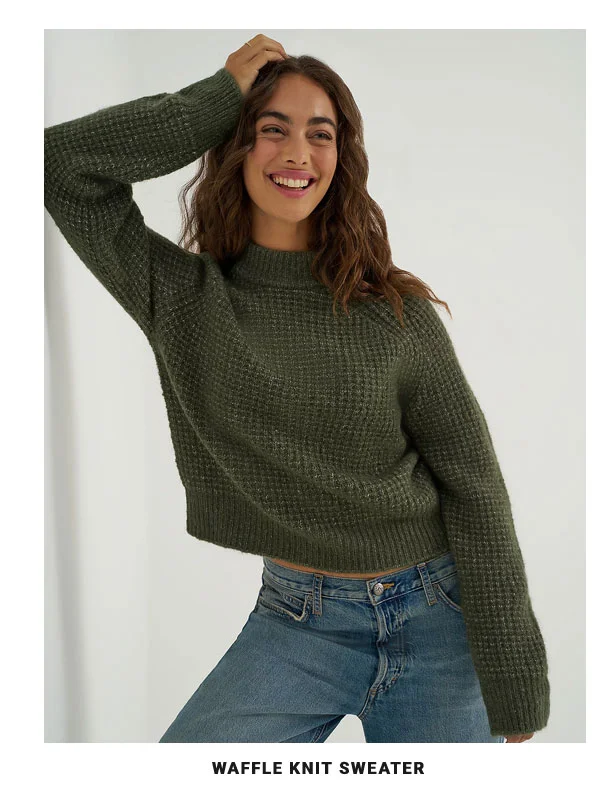 Waffle Knit Sweater