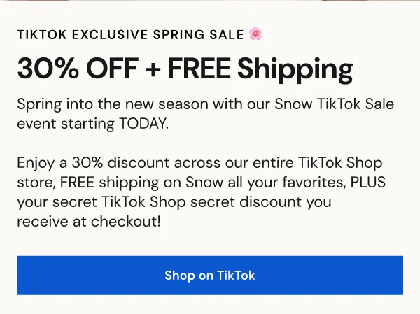 30% OFF + FREE Shipping + Secret TikTok Discount [SHOP ON TIKTOK]