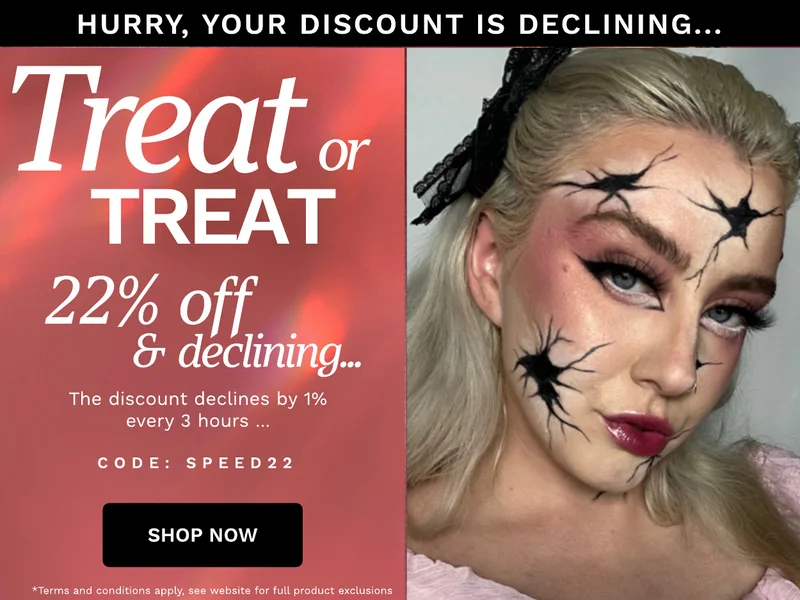 22 percent off and declining