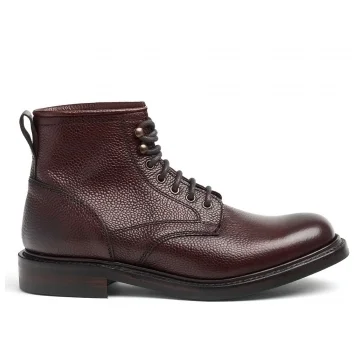 Jordyn II R Derby Boot in Burgundy Grain Leather