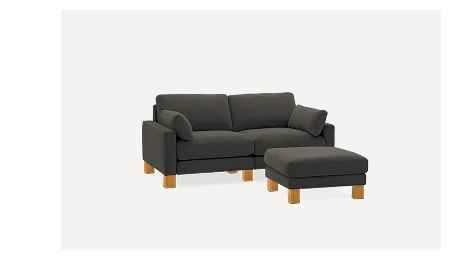 Union 2-Seat Sofa with Ottoman