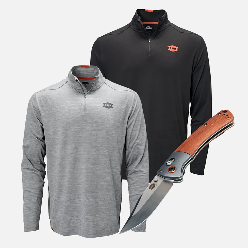 Image of The McKenna 1/4 Zip Sun Shirt & Pocket Knife