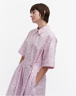 Popliini Piirto Unikko Dress
