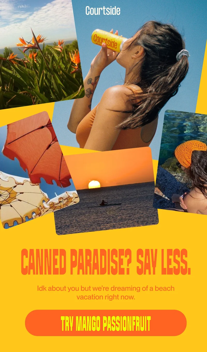 Canned Paradise? say less. Idk about you but we’re dreaming of a beach vacation right now. try mango passionfruit