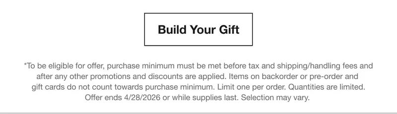 Build Your Gift Build Your Gift