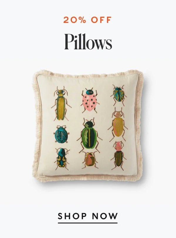 20% Off Pillows