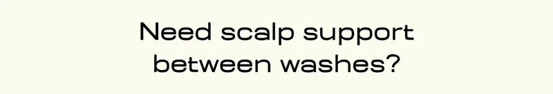Need scalp support between washes?