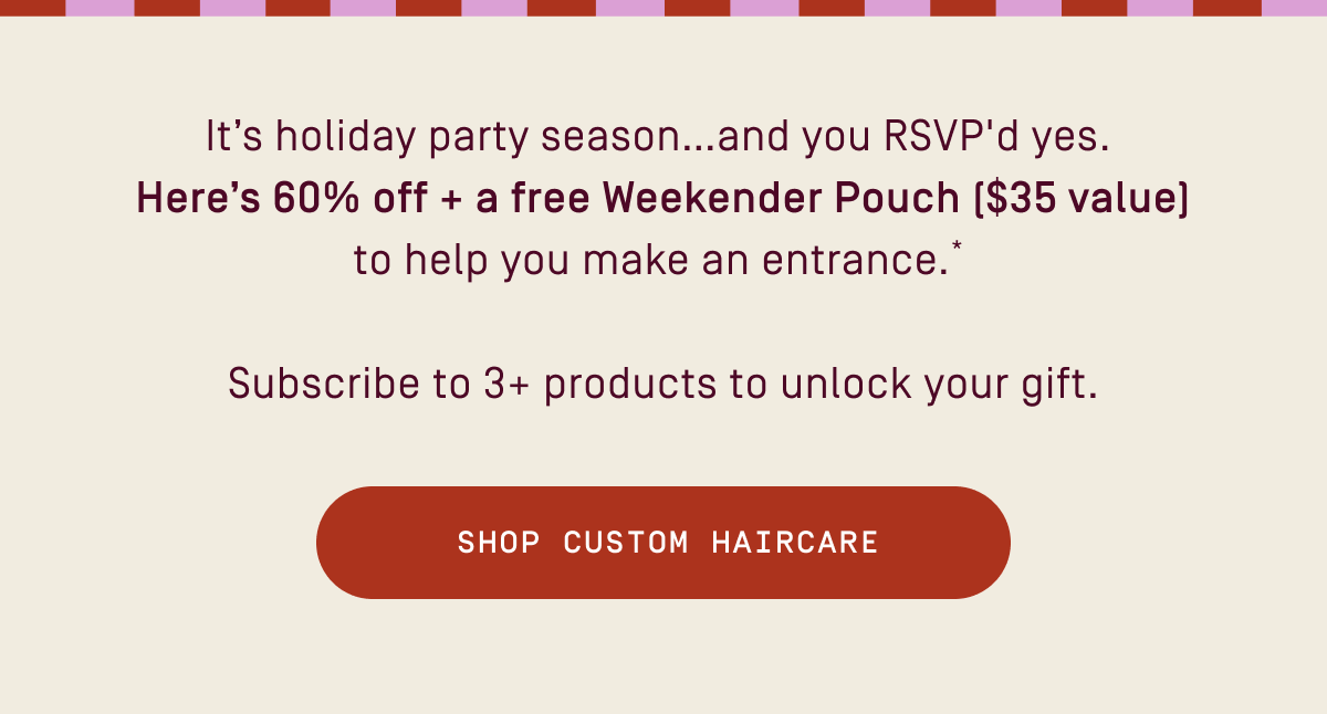 Shop custom haircare