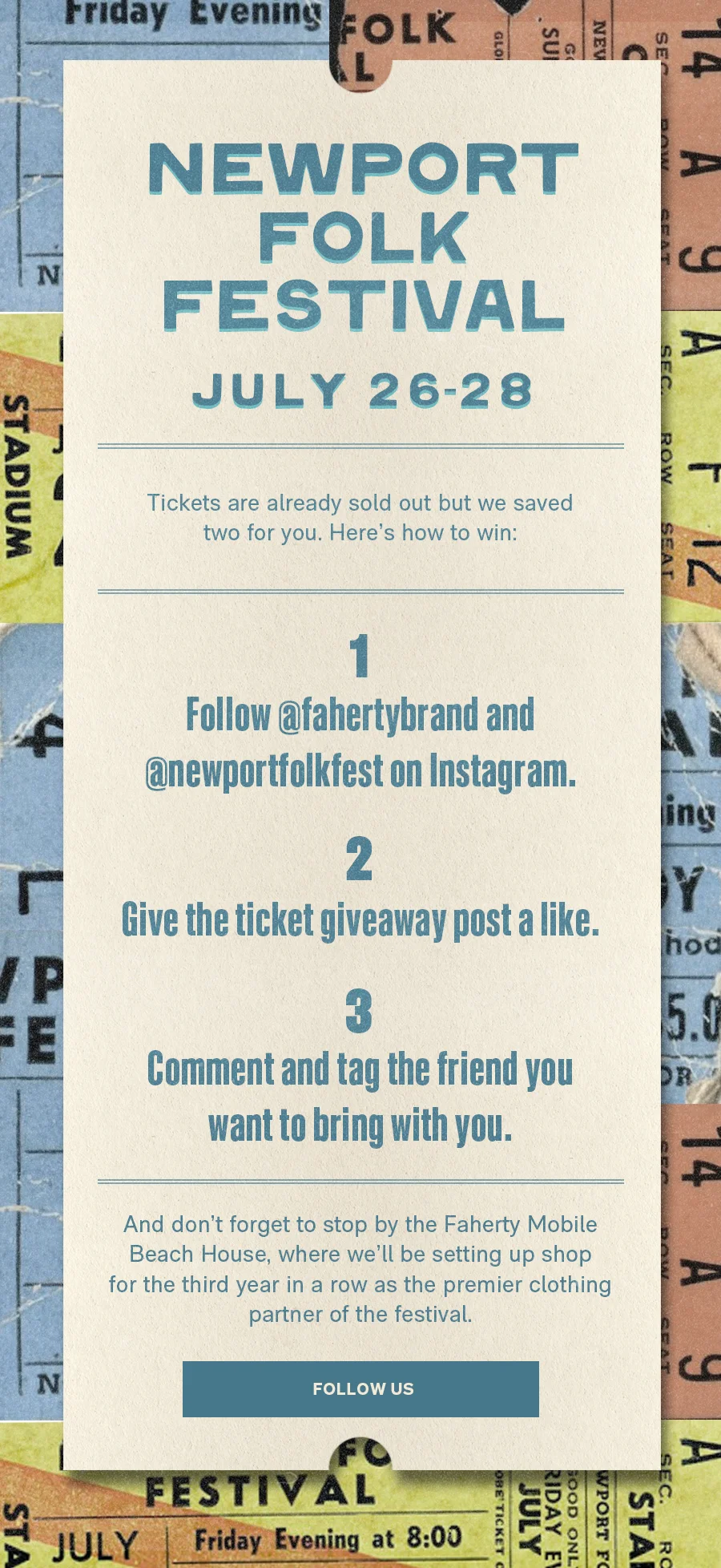 Win tickets to Newport Folk Festival