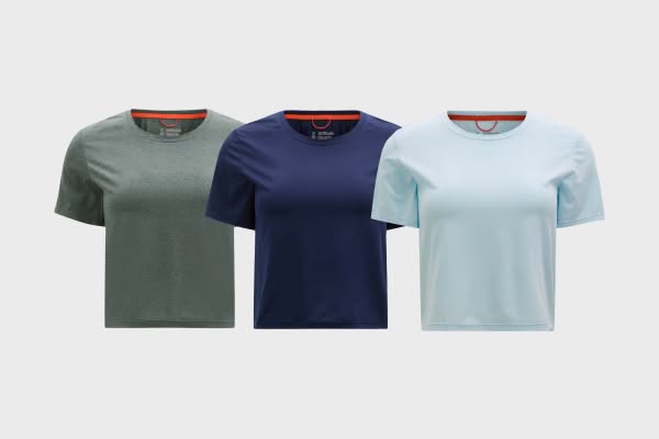 Moisture Wicking Training Short Sleeve Cropped T-Shirt - Women's