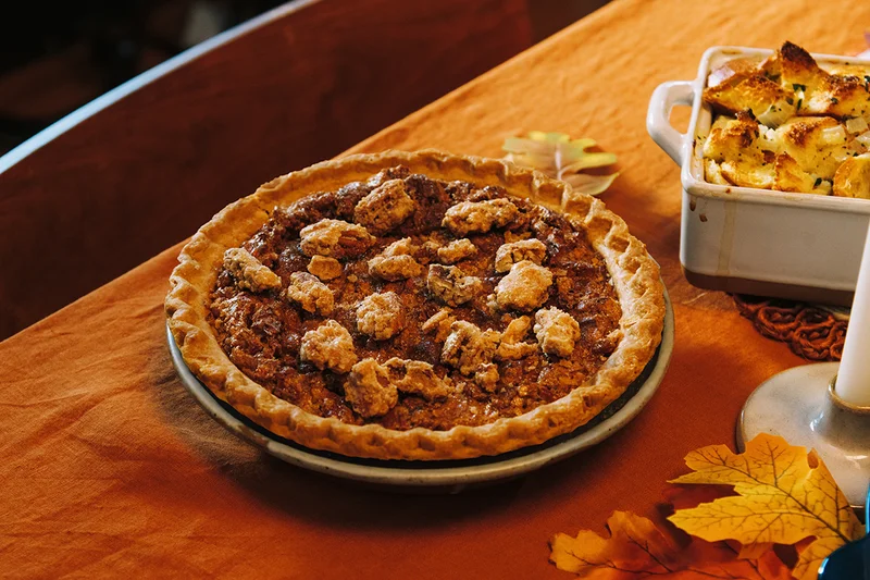 Smoked and Candied Pecan Pie