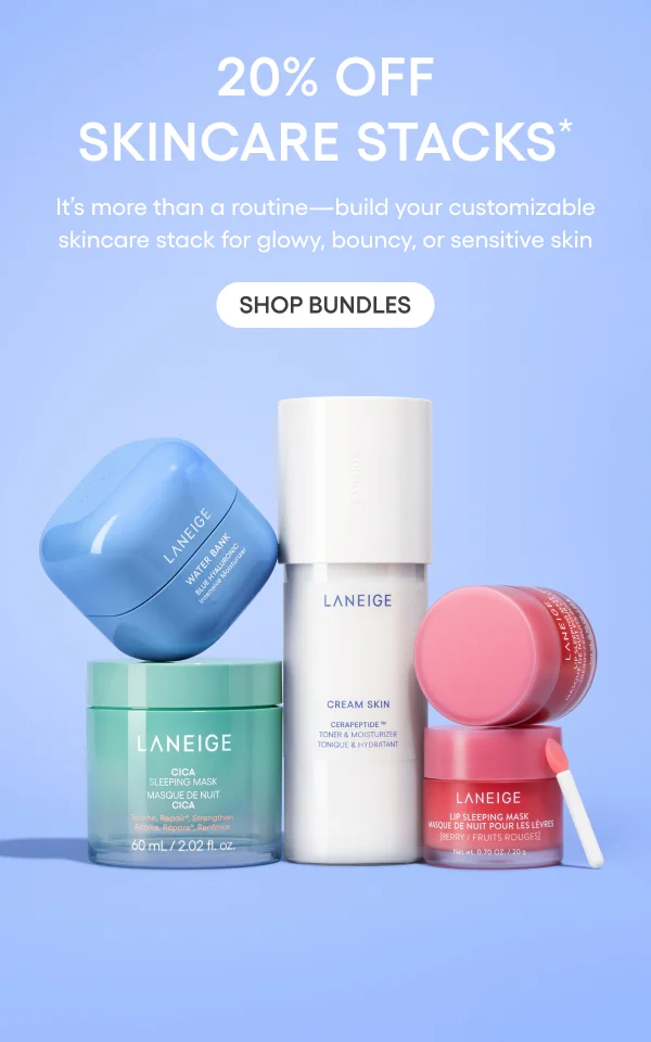 20% off skincare stacks
