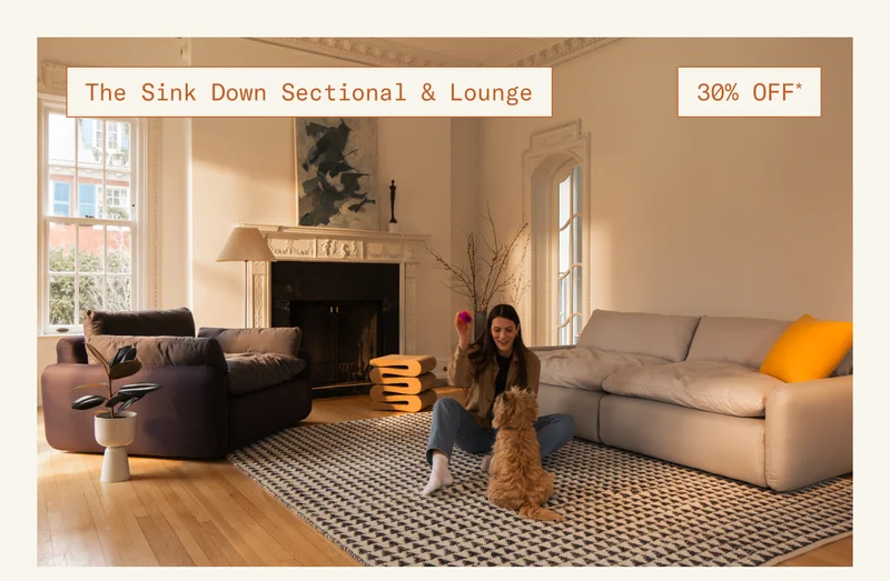 Save 30% on The Sink Down Sectional
