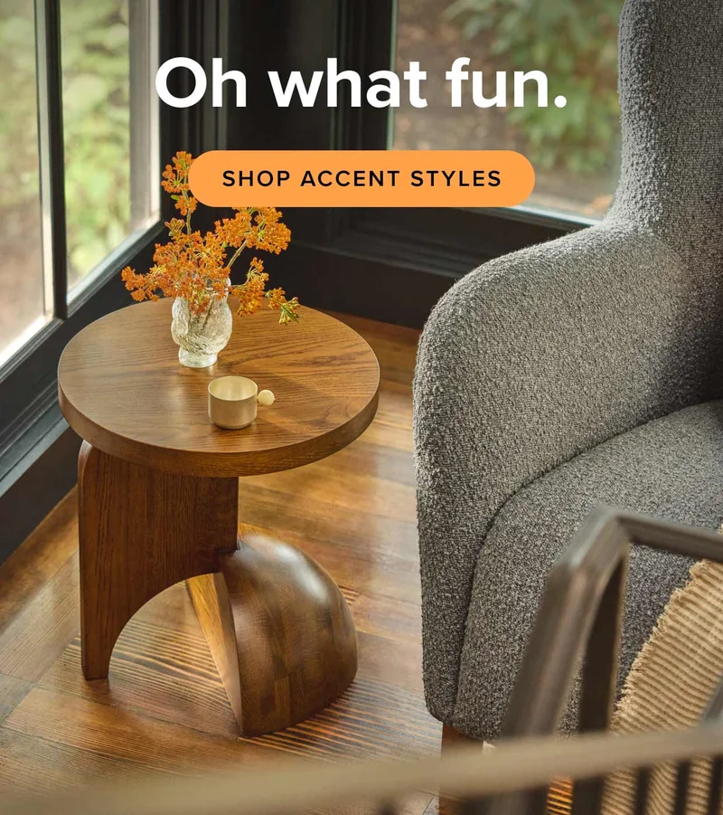 Play around with the personality in your space with fun furnishings that really bring in the joy.