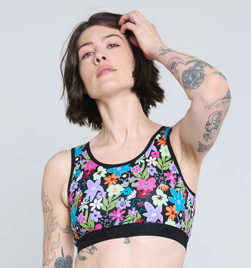 Image of Essentials Soft Bra - Groovy Garden