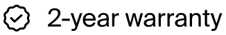 An icon representing 2 Year Warranty