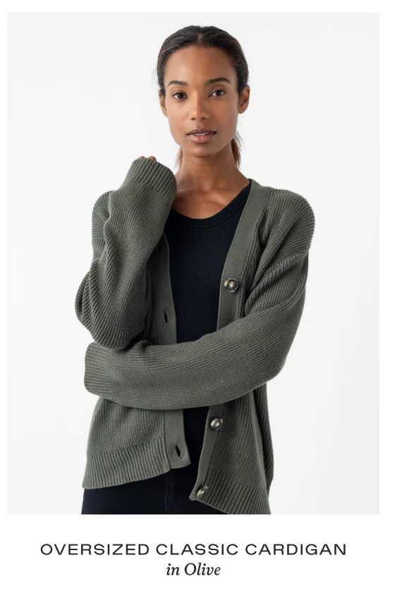 Women's Oversized Classic Cardigan - Shop Now Women's Oversized Classic Cardigan - Shop Now