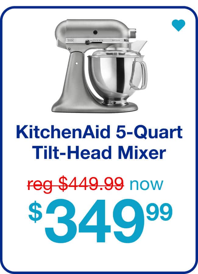 KitchenAid 5-Quart Artisan Tilt-Head Stand Mixer - Shop now!