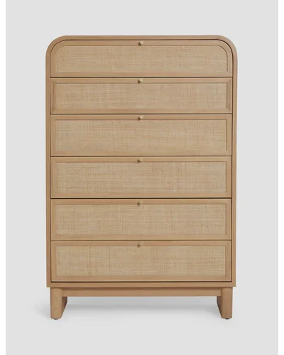 Suzette Tall Dresser - Natural Oak