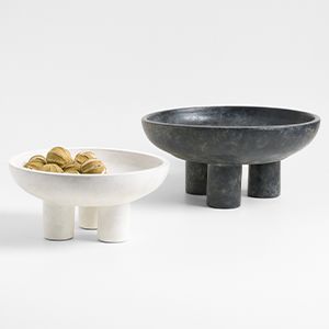 Tri-Footed Ceramic Centerpiece Bowl