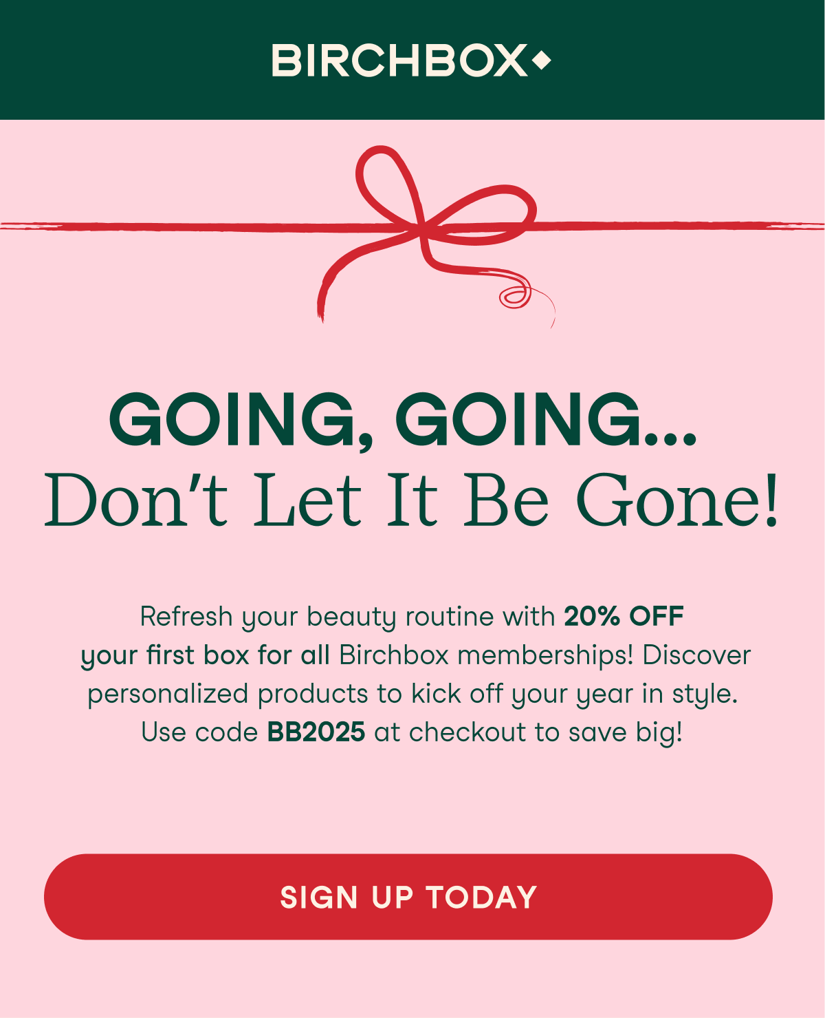 Going, going, don't let it be gone!