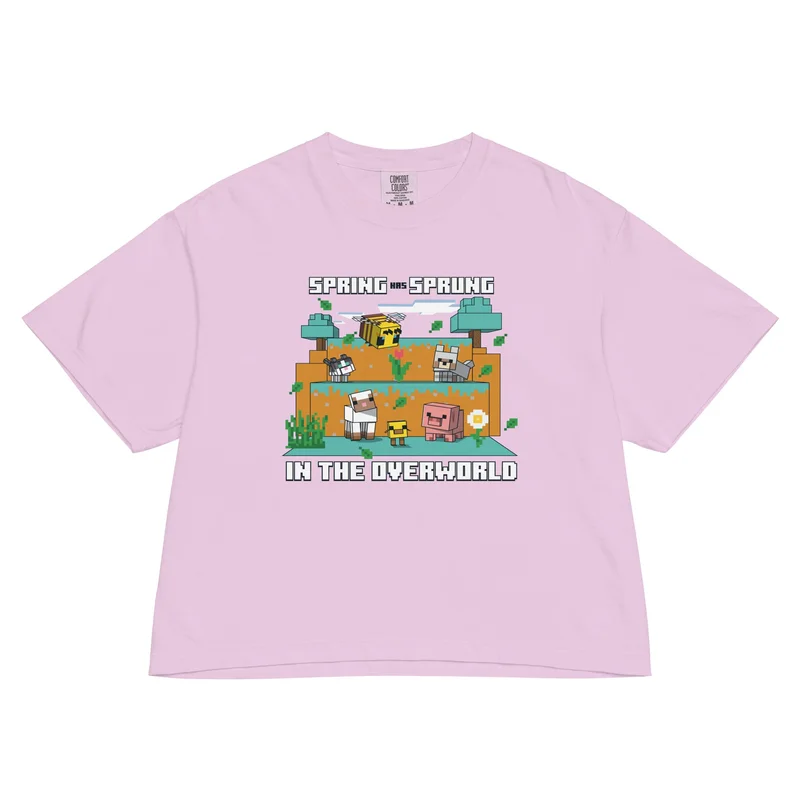 Image of Minecraft Women’s Boxy T-Shirt Spring has Sprung