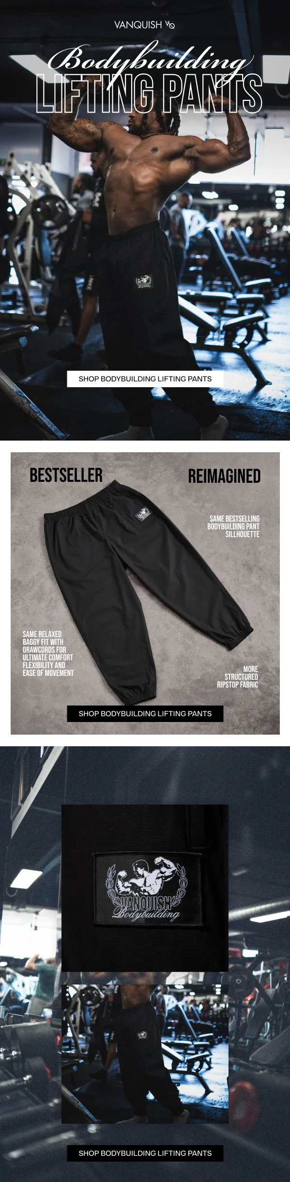 Shop Bodybuilding Baggy Pants
