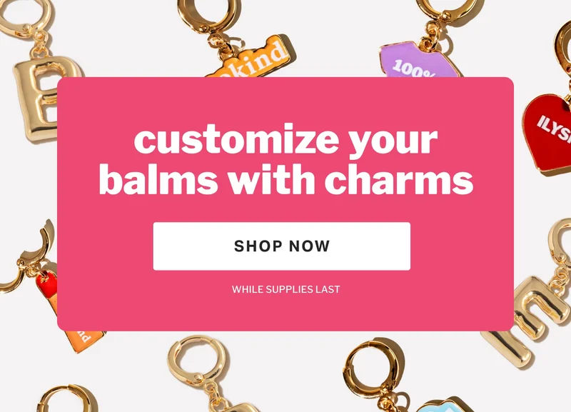 customize your balms with charms