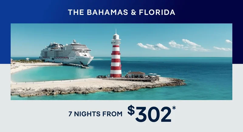 The Bahamas & Florida – 7 Nights – Click to View Cruises & Book Now