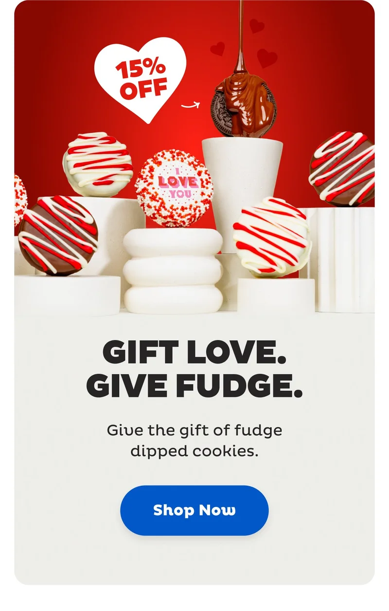 Gift Love, Gift Fudge, Save 15%