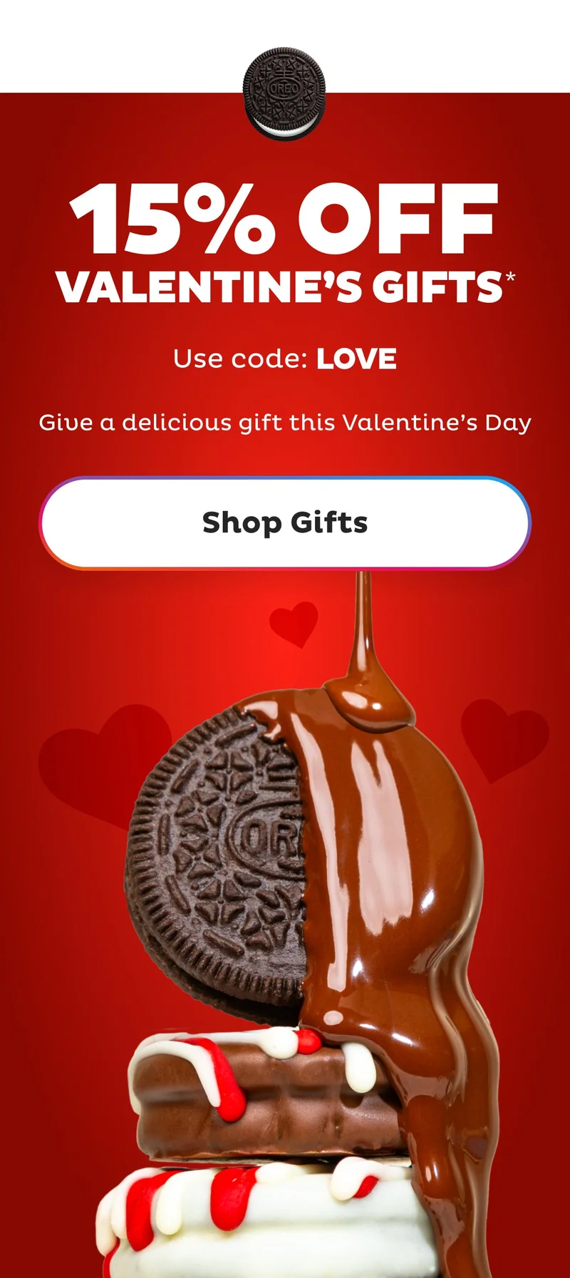 Save 15% on Valentine's Day Gifts