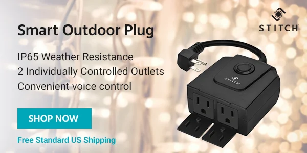 Smart Outdoor Plug | IP65 Weather Resistance 2 Individually Controlled Outlets Convenient voice control Free Standard US Shipping Shop Now
