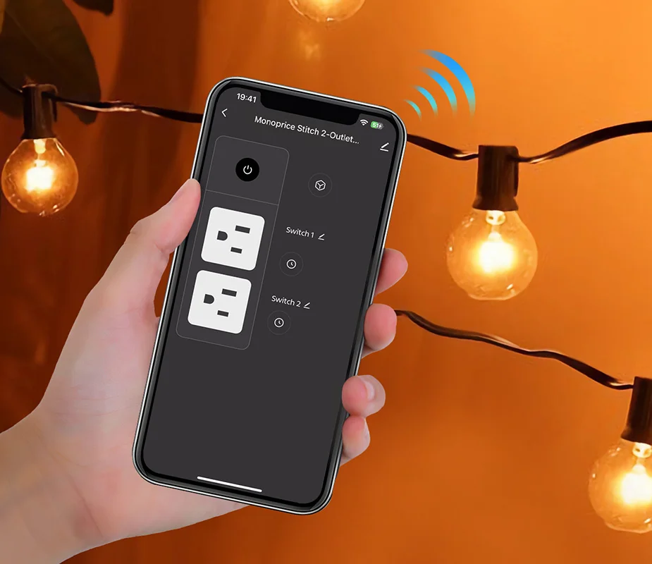 Smart Outdoor Plug | IP65 Weather Resistance 2 Individually Controlled Outlets Convenient voice control Free Standard US Shipping Shop Now