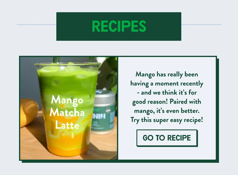 Mango Matcha Latte
