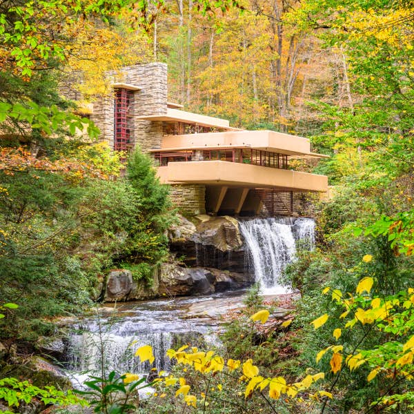 Fallingwater, by Frank Lloyd Wright